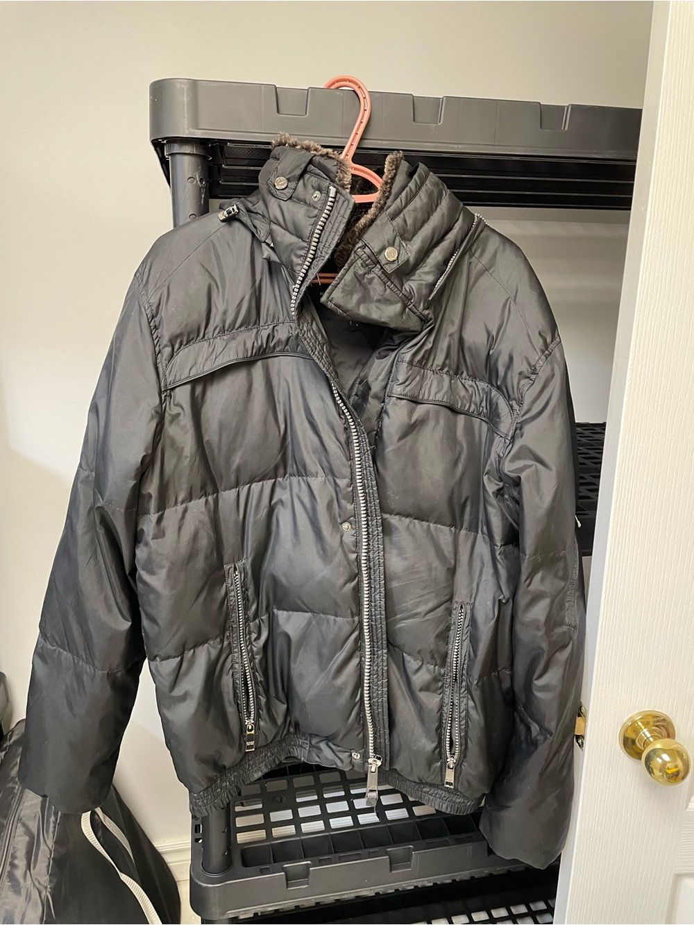 Marc New York Andrew Marc Men's Black Insulated Puffer Jacket